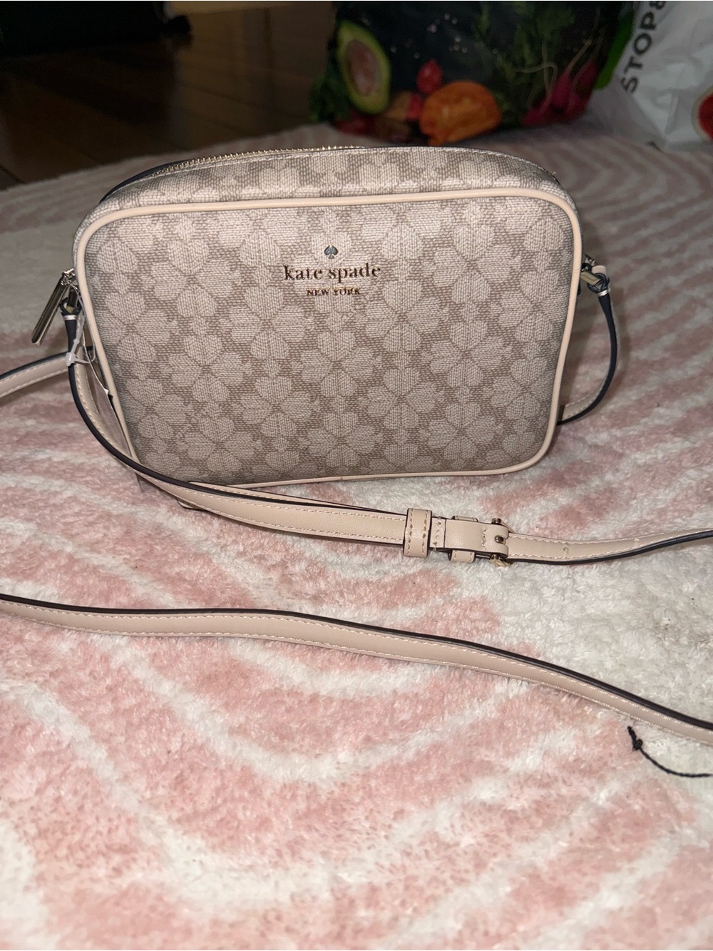 kate spade Blush Pink Signature Crossbody Bag